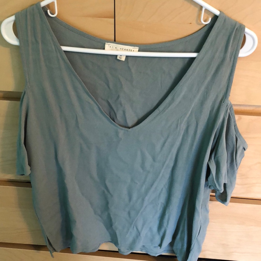 L.A Hearts Cold Shoulder Blouse